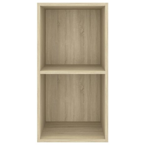 Tv-wandmeubel 37x37x72 cm bewerkt hout sonoma eikenkleurig 4