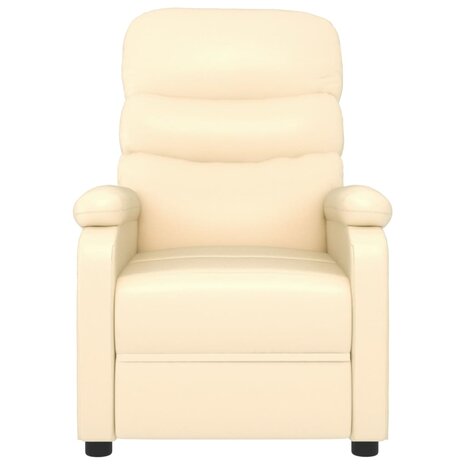 Massagestoel kunstleer crèmekleurig 3