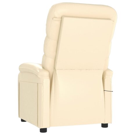 Massagestoel kunstleer crèmekleurig 5