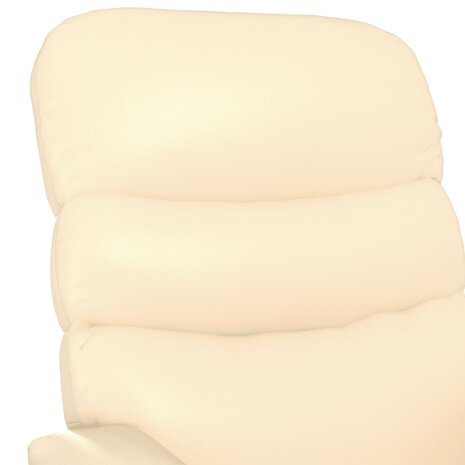 Massagestoel kunstleer crèmekleurig 6