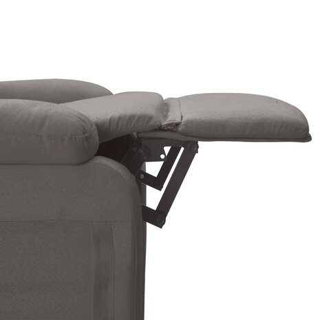 Massagestoel elektrisch stof donkergrijs 9