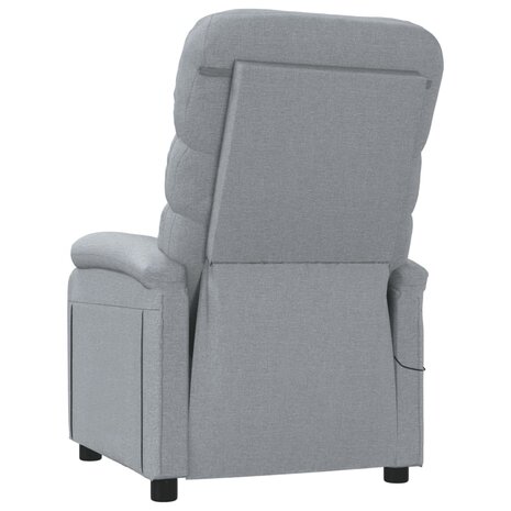 Massagestoel stof lichtgrijs 5