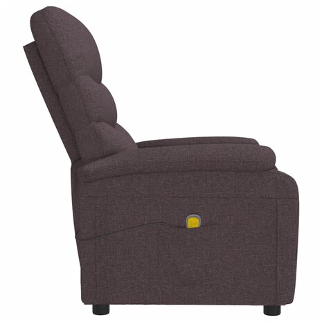Massagestoel stof donkerbruin 4
