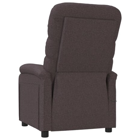 Massagestoel stof donkerbruin 5