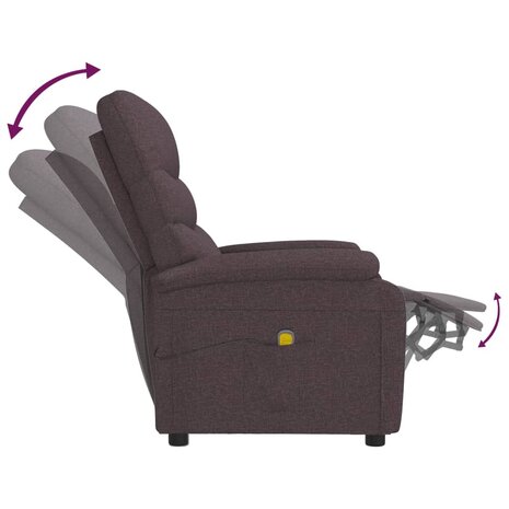 Massagestoel stof donkerbruin 6