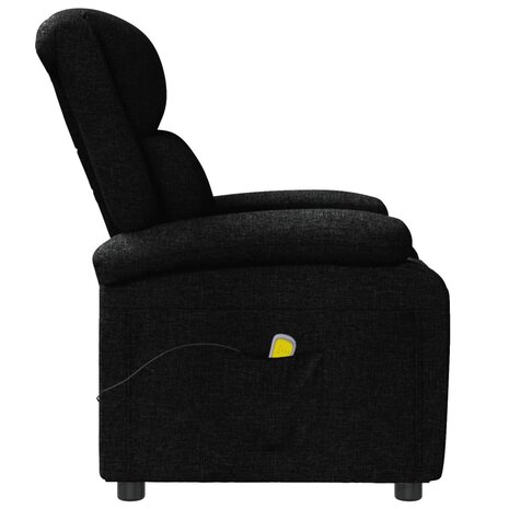 Massagestoel stof zwart 4
