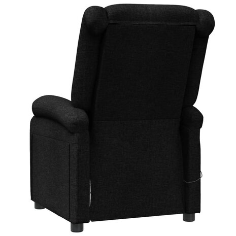 Massagestoel stof zwart 5