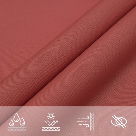 Zonnescherm driehoekig 2,5x2,5x3,5 m oxford stof terracotta 7