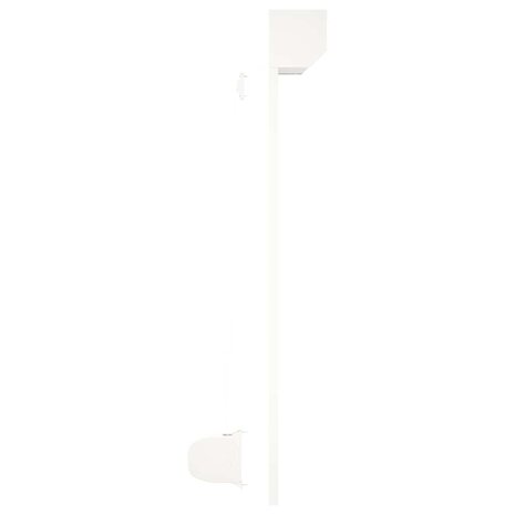 Rolluik 100x120 cm aluminium wit 5