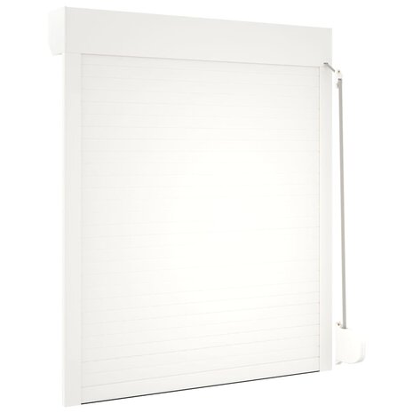 Rolluik 100x120 cm aluminium wit 6