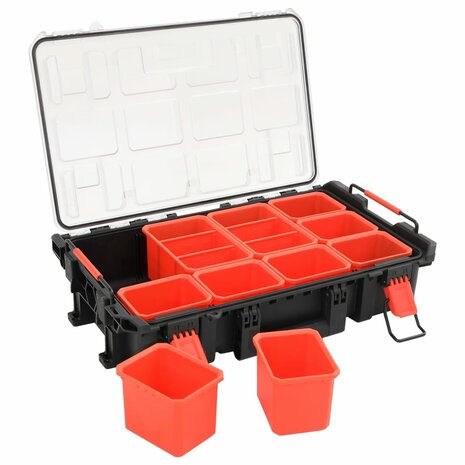 Flightcase draagbaar 55,5x34,5x13,5 cm PP zwart 4