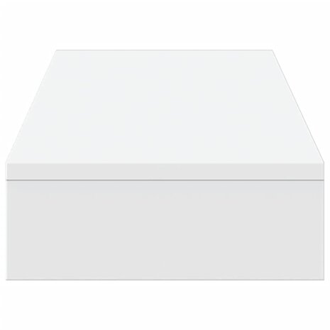 Monitorstandaard 100x27x10 cm bewerkt hout wit 5