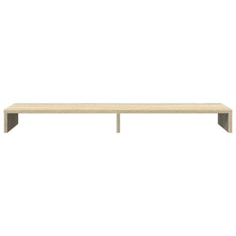 Monitorstandaard 100x27x10 cm bewerkt hout sonoma eikenkleurig 4