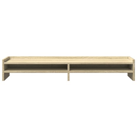 Monitorstandaard 100x24x16 cm bewerkt hout sonoma eikenkleurig 4