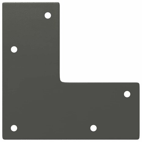 Haarspeld tafelpoten 4 st 42 cm massief staal antracietkleurig 7
