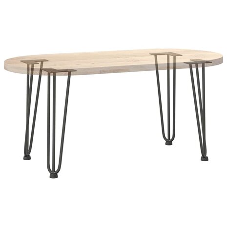 Haarspeld tafelpoten 4 st 42 cm massief staal antracietkleurig 8