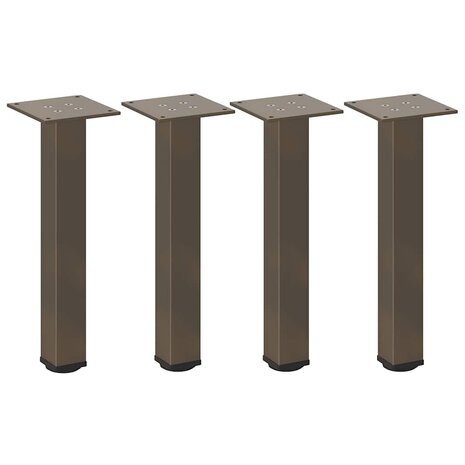 Salontafelpoten 4 st 30-32 cm staal naturel 2