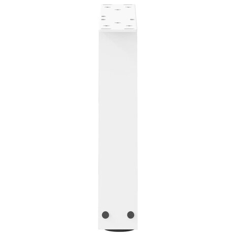 Eettafelpoten 2 st V-vormig 30x(30-31,3) cm staal wit 6