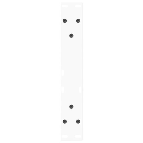Eettafelpoten 2 st V-vormig 30x(30-31,3) cm staal wit 7