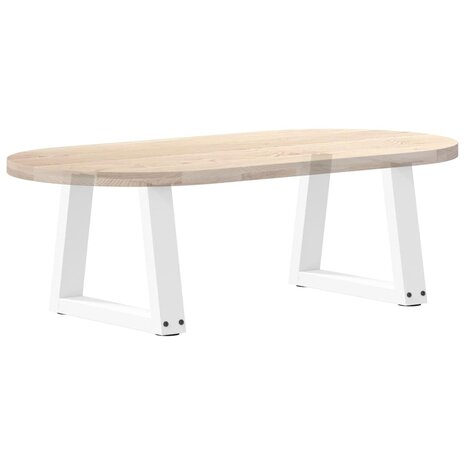 Eettafelpoten 2 st V-vormig 30x(30-31,3) cm staal wit 8