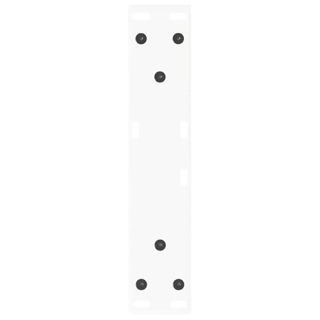 Eettafelpoten 2 st V-vormig 30x(30-31,3) cm staal wit 7