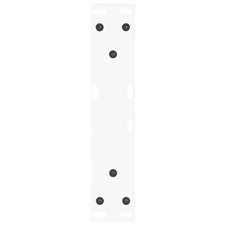 Eettafelpoten 2 st V-vormig 40x(30-31,3) cm staal wit 7