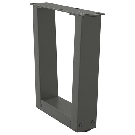 Eettafelpoten 2 st V-vormig 40x(30-31,3) cm staal antraciet 4