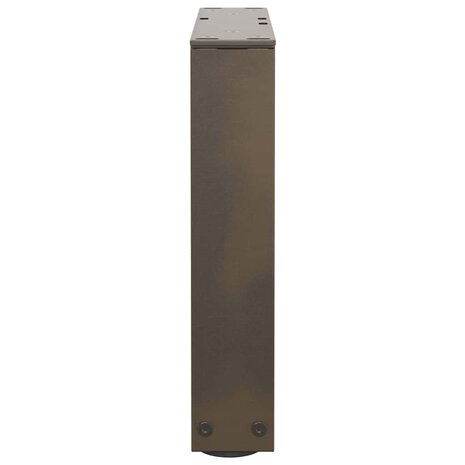 Eettafelpoten 2 st V-vormig 40x(30-31,3) cm staal naturel 6