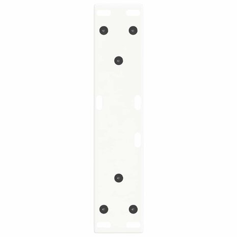Eettafelpoten 2 st V-vormig 28x(42-43,3) cm staal wit 7