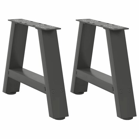Salontafelpoten 2 st A-vormig 40x(30-31) cm staal antraciet 1