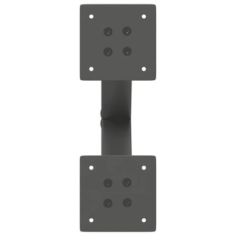 Salontafelpoten 2 st X-vormig 30x(30-31) cm staal antraciet 6