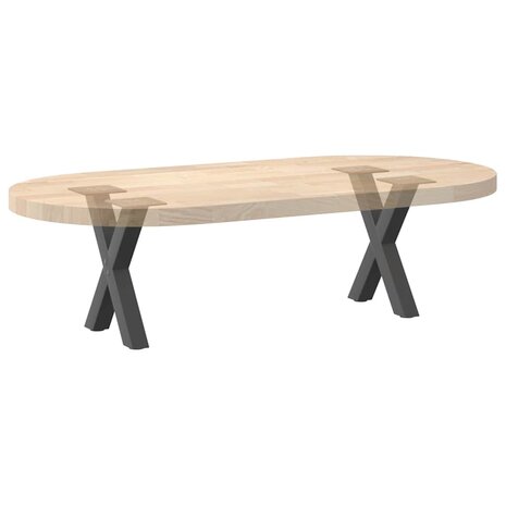 Salontafelpoten 2 st X-vormig 30x(30-31) cm staal antraciet 7