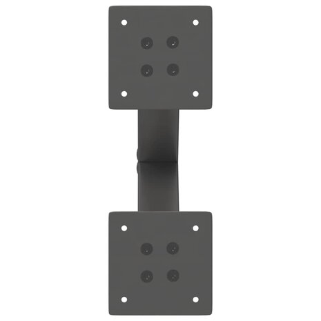 Salontafelpoten 2 st X-vormig 37x(30-31) cm staal antraciet 6
