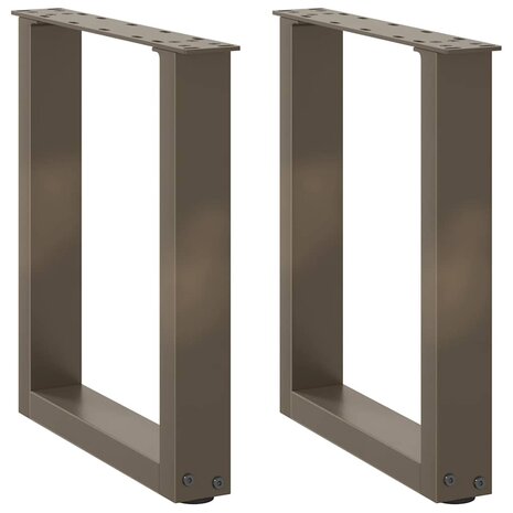 Salontafelpoten 2 st U-vormig 28x(42-43) cm staal naturel 1