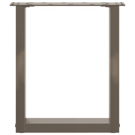 Salontafelpoten 2 st U-vormig 28x(42-43) cm staal naturel 5