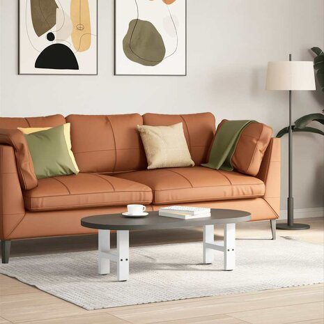 Salontafelpoten 2 st 30x(30-31) cm staal wit 1