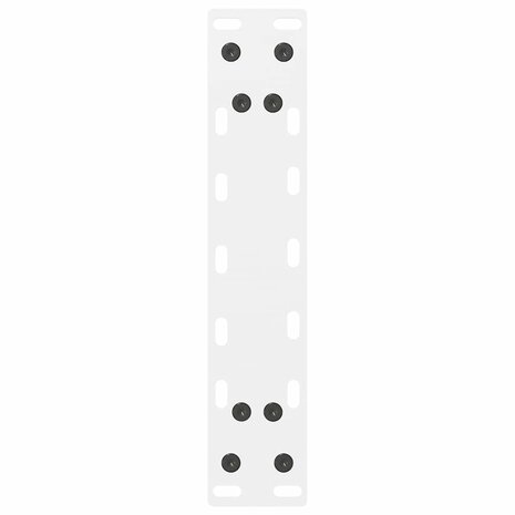 Salontafelpoten 2 st 30x(30-31) cm staal wit 7