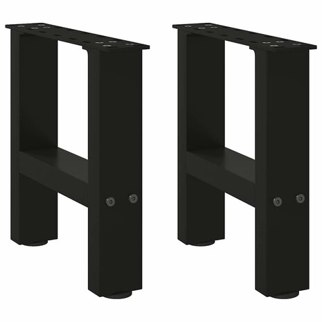 Salontafelpoten 2 st 40x(30-31) cm staal zwart 2