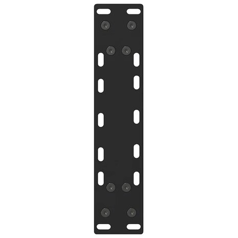 Salontafelpoten 2 st 38x(42-43) cm staal zwart 7
