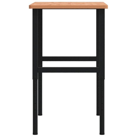 Werkbank rechthoekig 100x60x(71,5-98) cm massief beukenhout 6