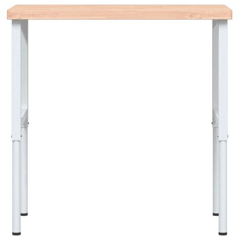 Werkbank rechthoekig 100x60x(73-99,5) cm massief beukenhout 4