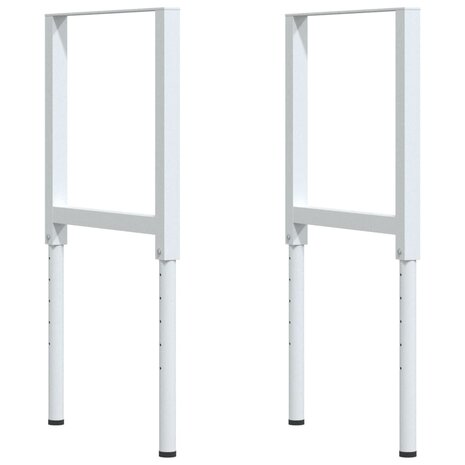 Werkbank rechthoekig 100x60x(73-99,5) cm massief beukenhout 5
