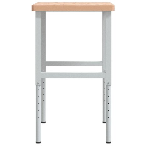 Werkbank rechthoekig 100x60x(73-99,5) cm massief beukenhout 6