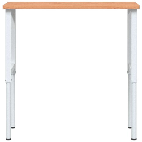 Werkbank rechthoekig 100x60x(71,5-98) cm massief beukenhout 4