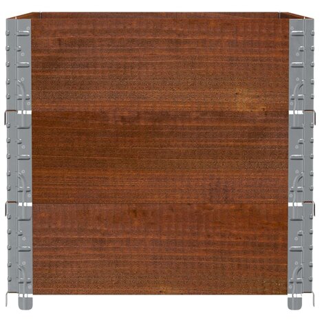 Palletopzetranden 3 st 80x60 cm massief grenenhout bruin 4