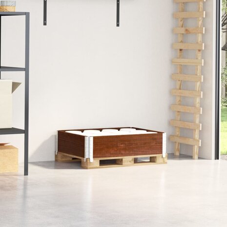 Palletopzetrand 80x60 cm massief grenenhout bruin 1