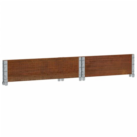 Palletopzetrand 80x60 cm massief grenenhout bruin 6