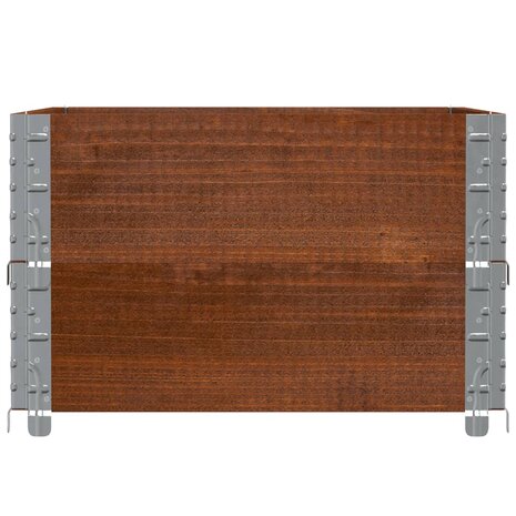 Palletopzetranden 2 st 80x60 cm massief grenenhout bruin 4