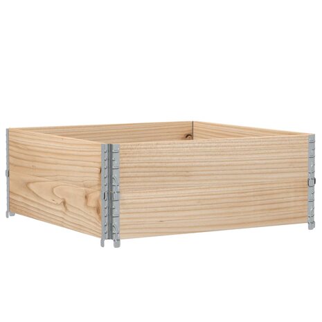 Palletopzetranden 2 st 100x100 cm massief grenenhout 5