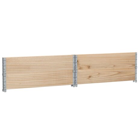 Palletopzetranden 2 st 100x100 cm massief grenenhout 6